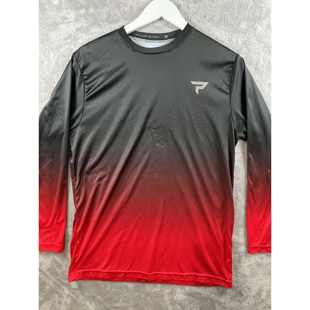 Paddletek Performence Pickleball Long-Sleeve Atheltic Shirt Size M Ombre Outdoor
